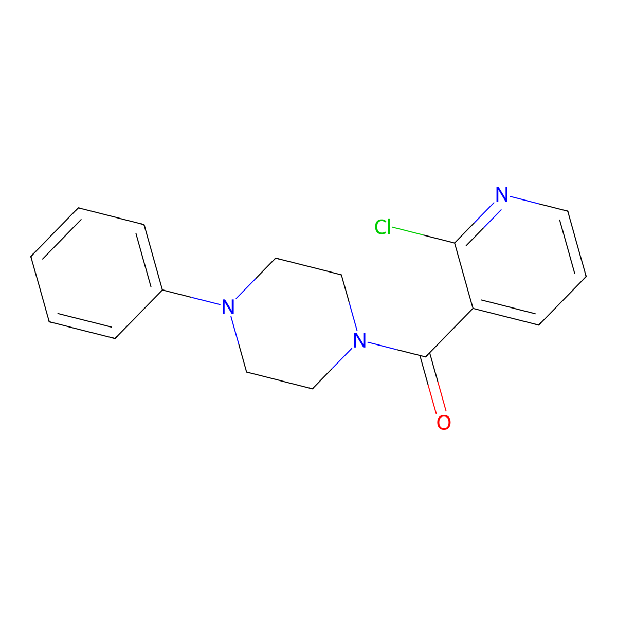 1-(2-Chloronicotinoyl)-4-phenylpiperazine molecular structure, CAS 353258-82-9