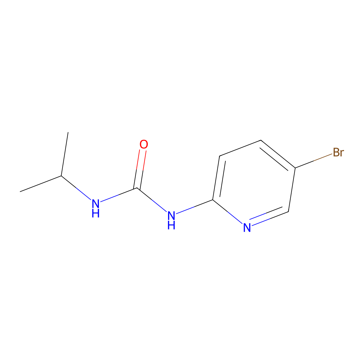 1-(5-Bromopyridin-2-yl)-3-(propan-2-yl)urea molecular structure, CAS 353259-08-2