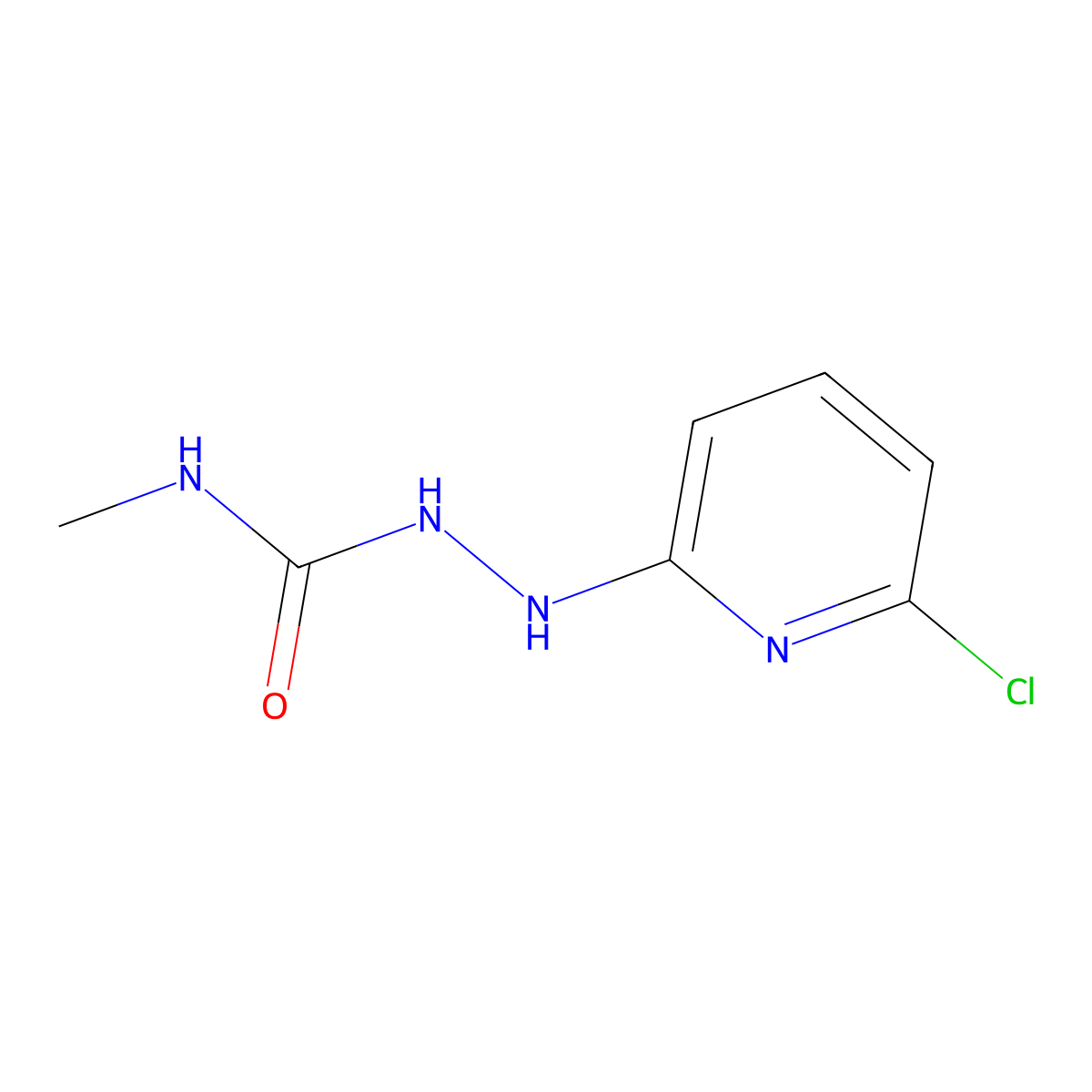 1-[(6-Chloropyridin-2-yl)amino]-3-methylurea molecular structure, CAS 353259-45-7