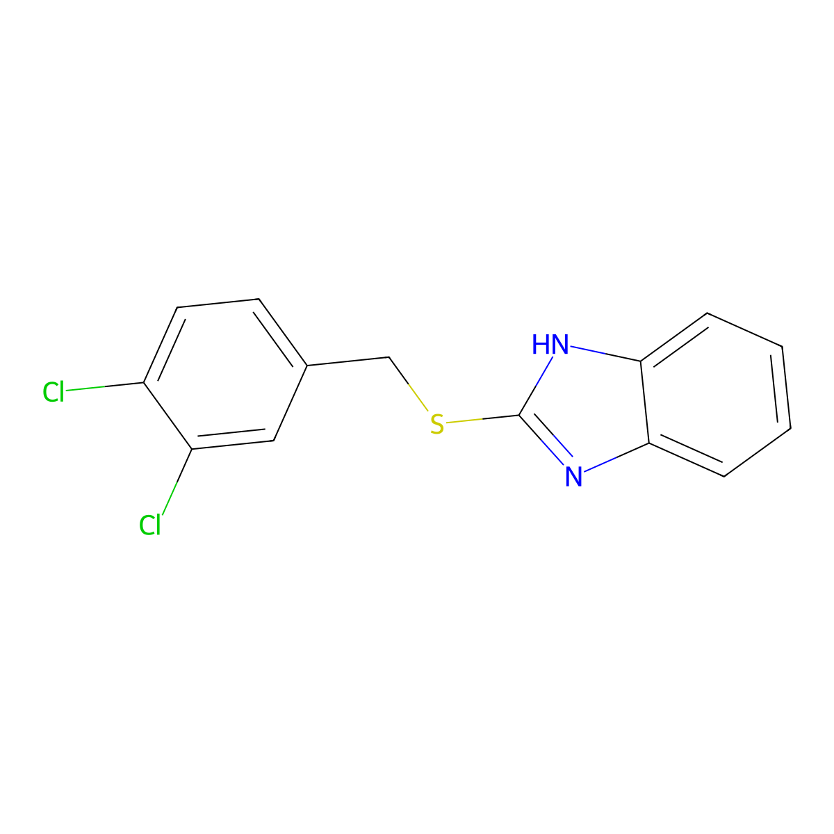 2-[(3,4-dichlorobenzyl)sulfanyl]-1H-benzimidazole molecular structure, CAS 353261-18-4