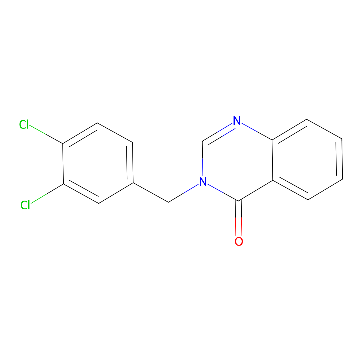 3-[(3,4-Dichlorophenyl)methyl]quinazolin-4-one molecular structure, CAS 353261-76-4