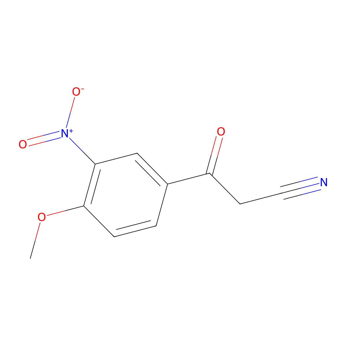3-(4-Methoxy-3-nitrophenyl)-3-oxopropanenitrile molecular structure, CAS 353263-38-4