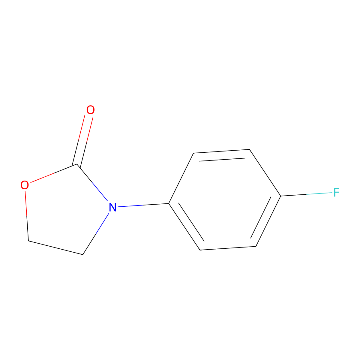 3-(4-Fluorophenyl)-1,3-oxazolidin-2-one molecular structure, CAS 353265-73-3