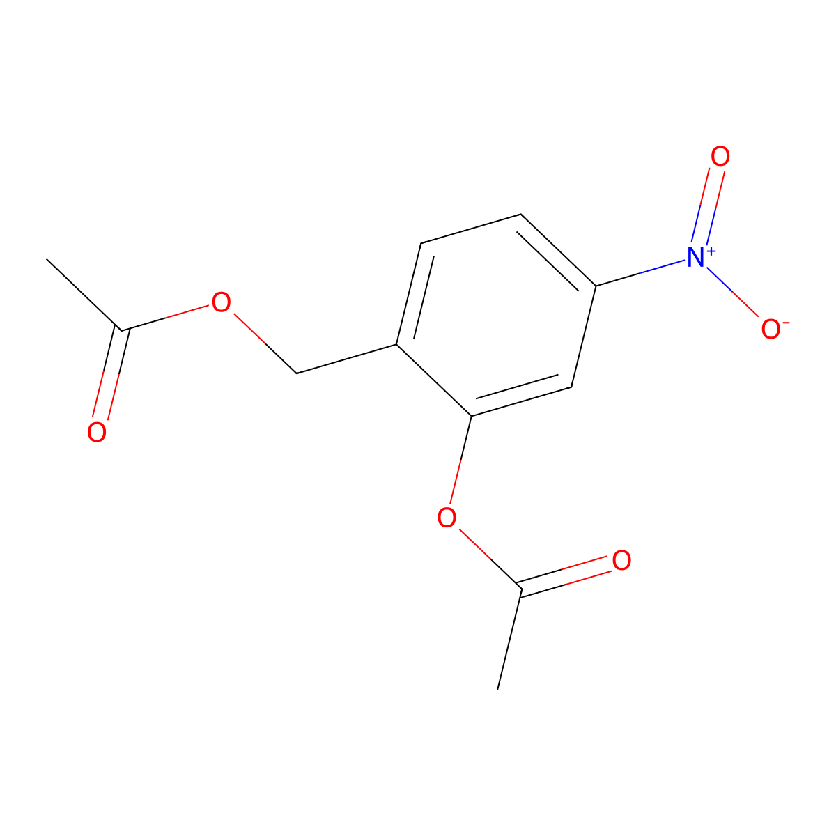 2-(Acetyloxy)-4-nitrobenzyl acetate molecular structure, CAS 353276-02-5