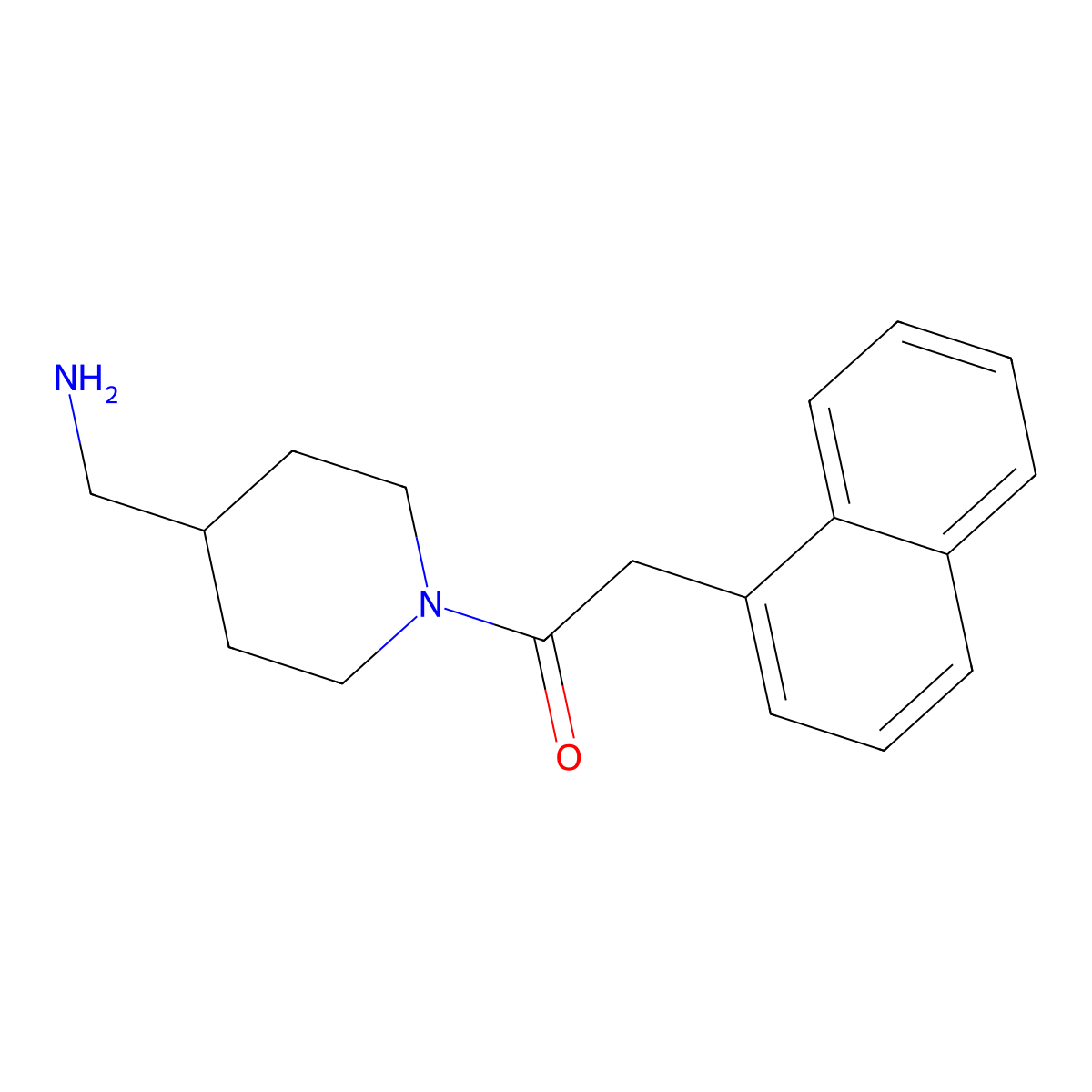 {[1-(1-Naphthylacetyl)piperidin-4-yl]methyl}amine molecular structure, CAS 353276-76-3