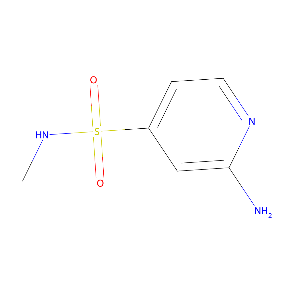 2-amino-N-methylpyridine-4-sulfonamide molecular structure, CAS 353278-54-3
