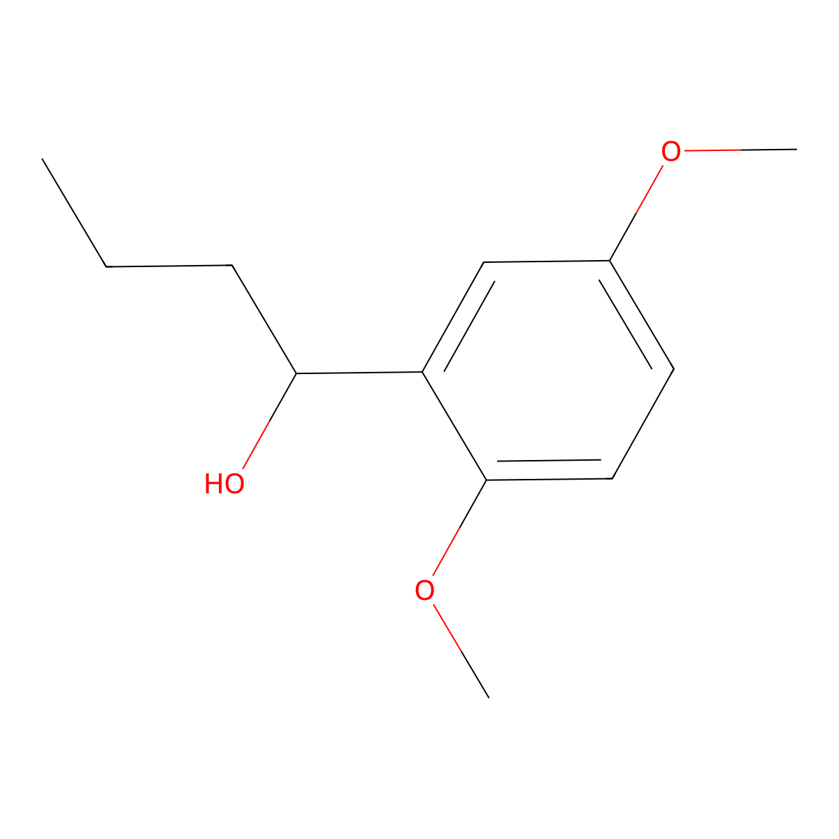 1-(2,5-Dimethoxyphenyl)-1-butanol molecular structure, CAS 353284-18-1