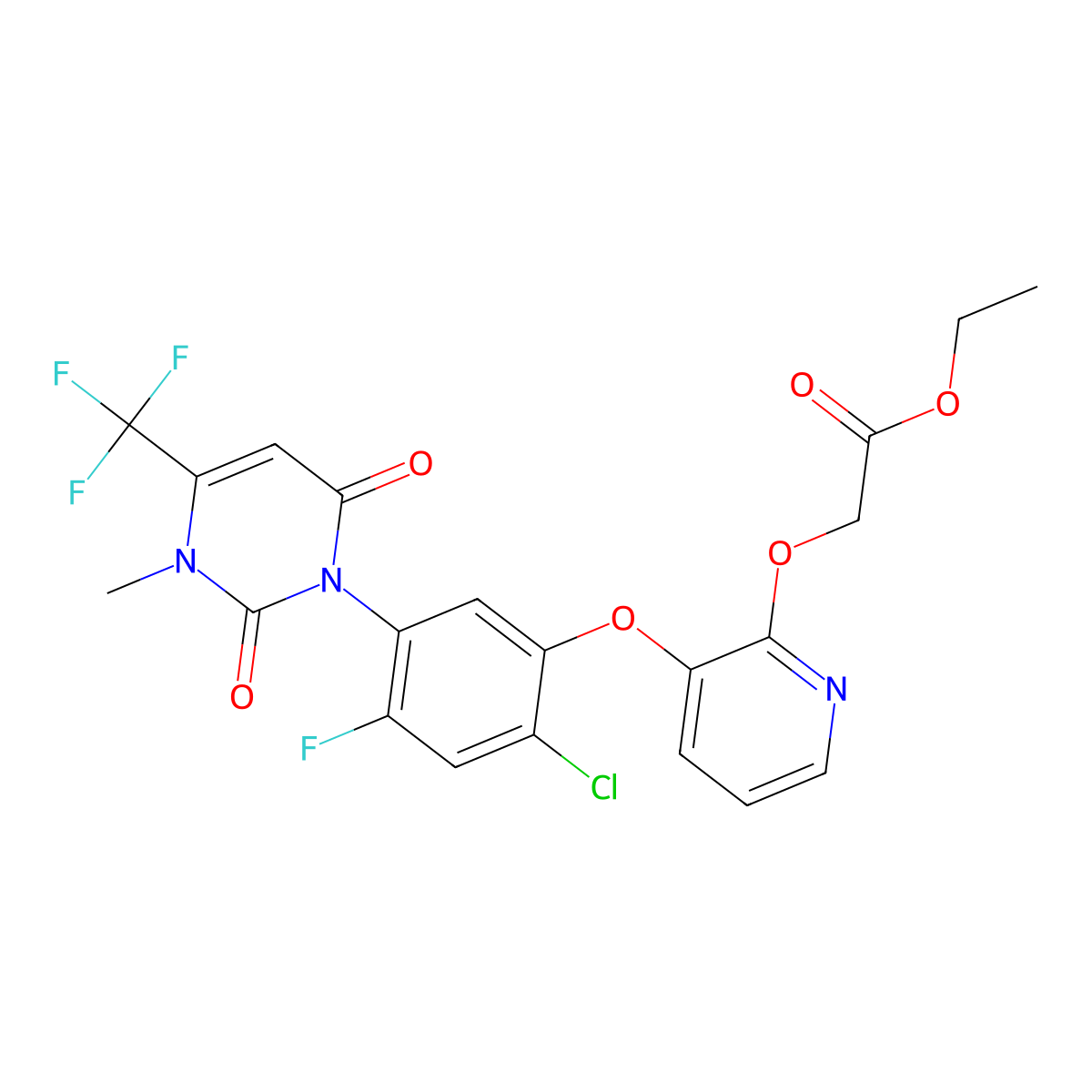 Epyrifenacil molecular structure, CAS 353292-31-6