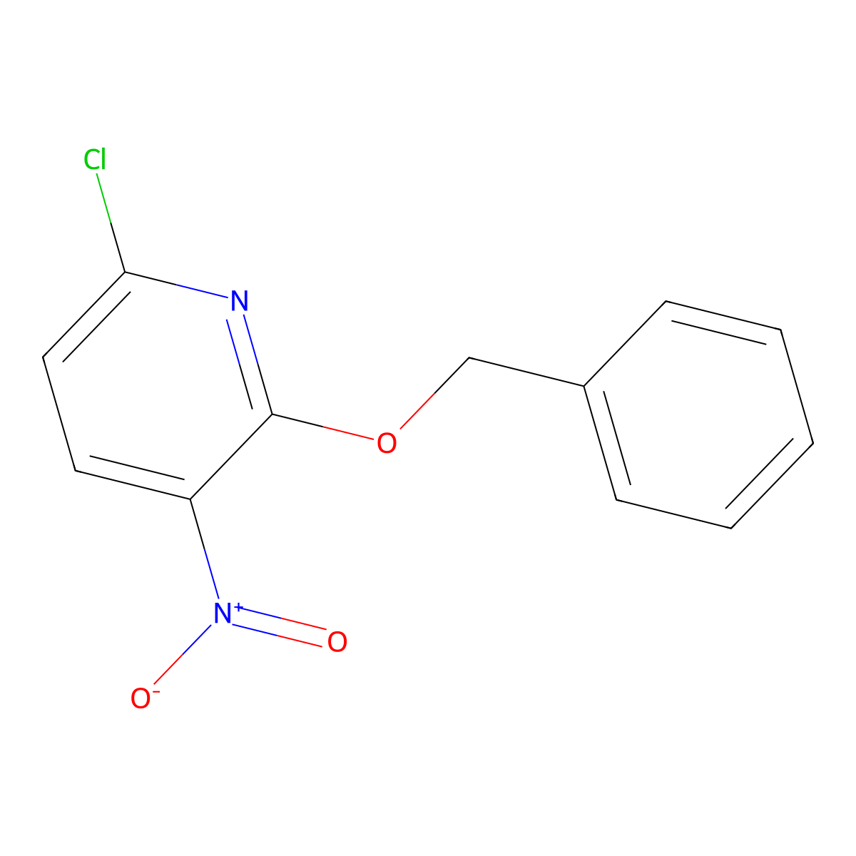 2-(Benzyloxy)-6-chloro-3-nitropyridine molecular structure, CAS 353293-50-2
