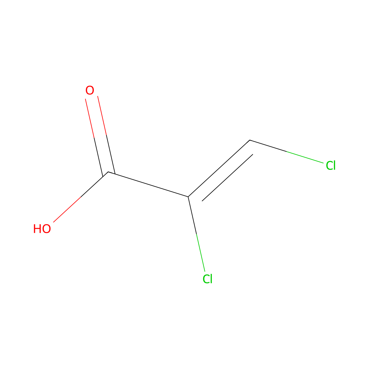 (2Z)-2,3-Dichloro-2-propenoic acid molecular structure, CAS 3533-68-4