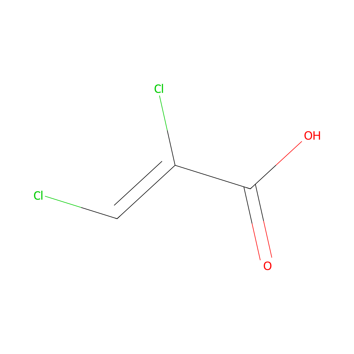 (2Z)-2,3-Dichloro-2-propenoic acid molecular structure, CAS 3533-68-4