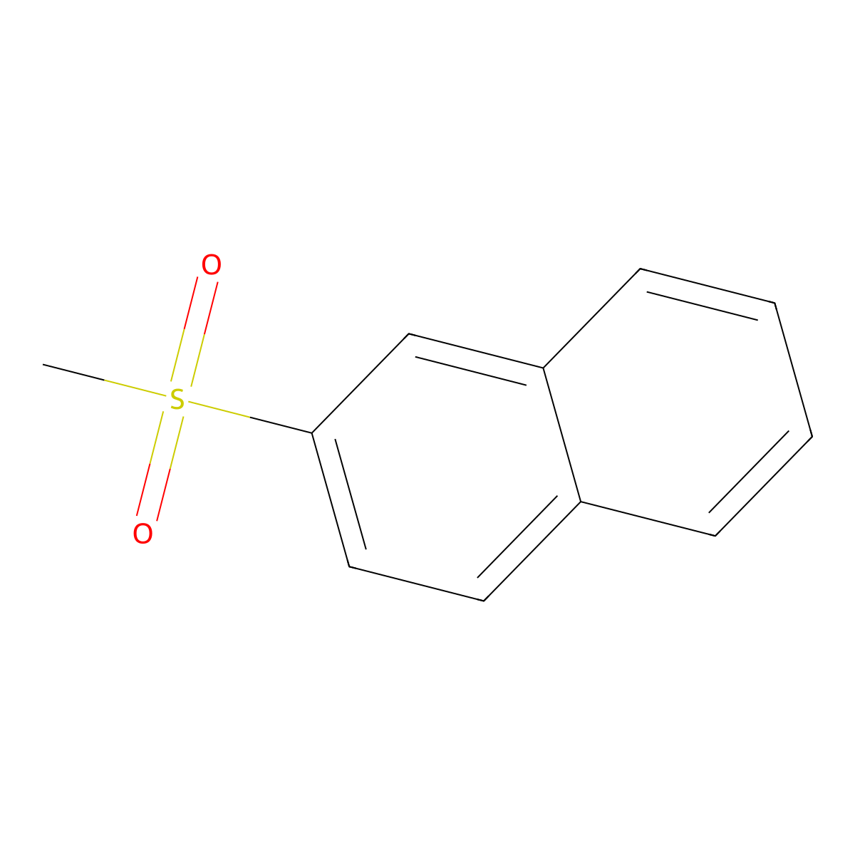 Naphthalene, 2-(methylsulfonyl)- molecular structure, CAS 35330-75-7