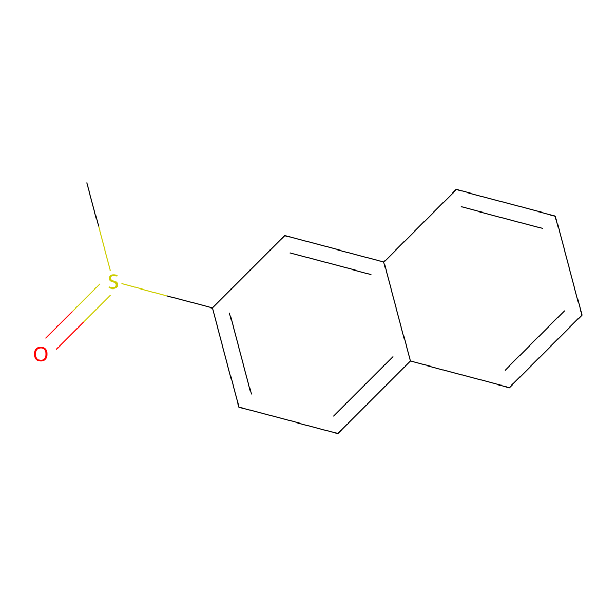 2-(Methylsulfinyl)naphthalene molecular structure, CAS 35330-76-8