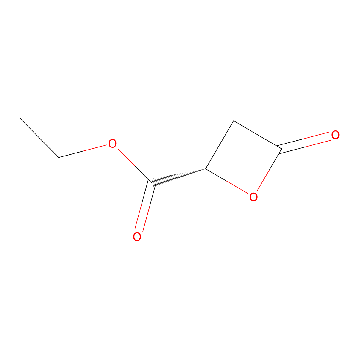 (S)-Ethyl 4-oxooxetane-2-carboxylate molecular structure, CAS 353302-29-1