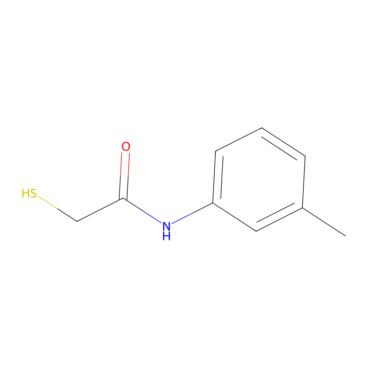 N-(3-Methylphenyl)-2-sulfanylacetamide molecular structure, CAS 35331-30-7
