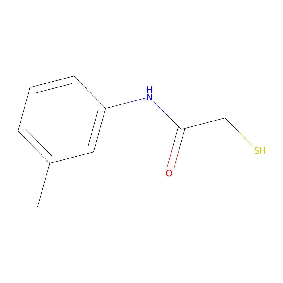 N-(3-Methylphenyl)-2-sulfanylacetamide molecular structure, CAS 35331-30-7