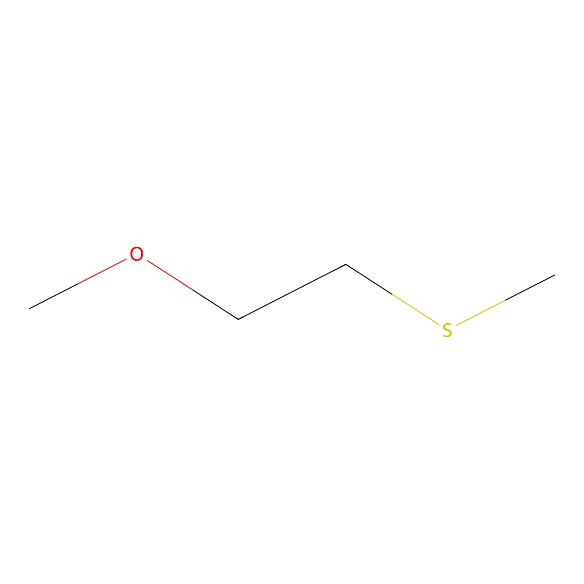 Ethane, 1-methoxy-2-(methylthio)- molecular structure, CAS 35332-09-3