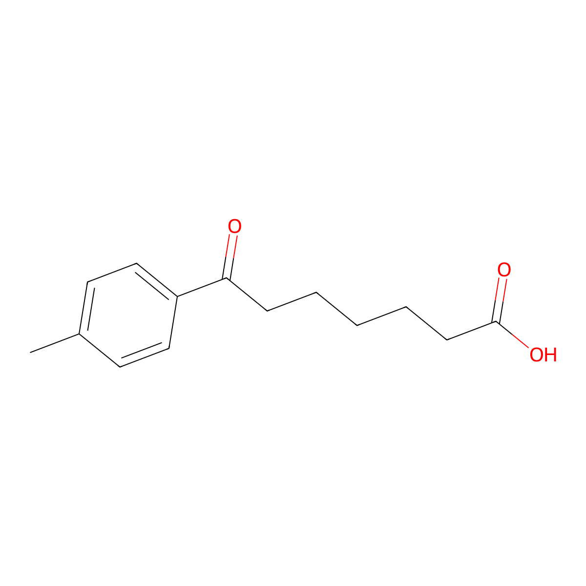 7-(4-Methylphenyl)-7-oxoheptanoic acid molecular structure, CAS 35333-09-6