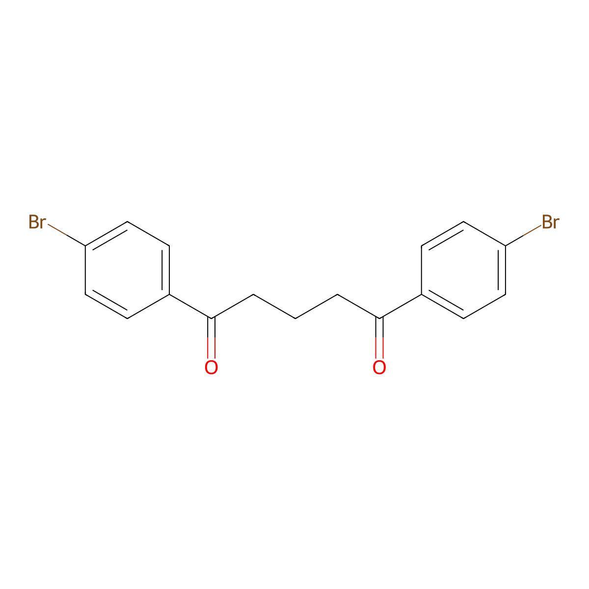 1,5-Bis(4-bromophenyl)-1,5-pentanedione molecular structure, CAS 35333-25-6