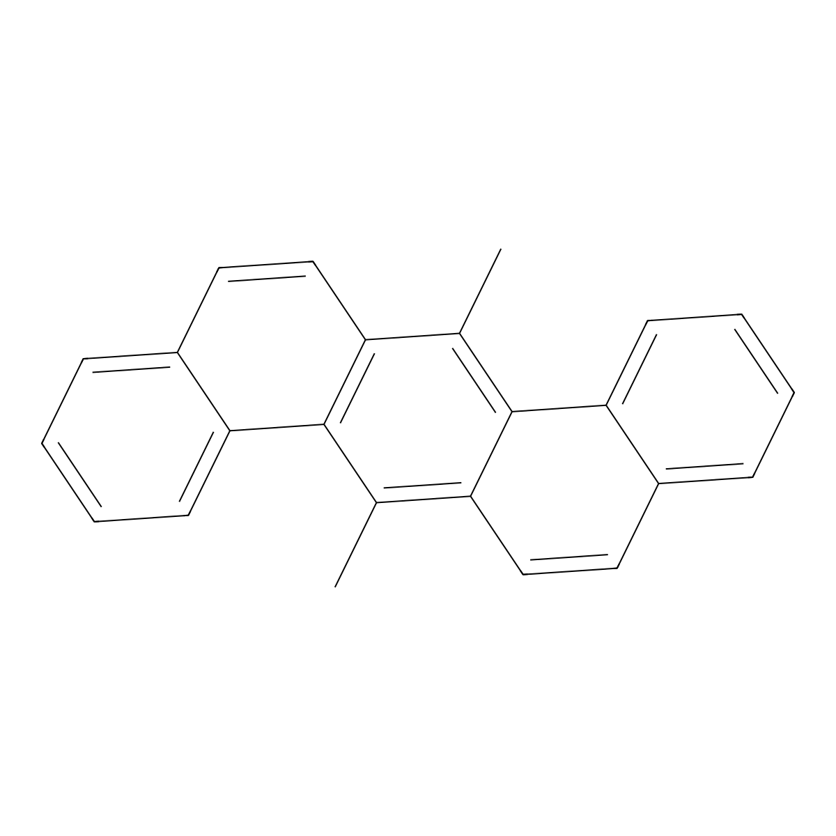 7,14-Dimethyldibenz(a,h)anthracene molecular structure, CAS 35335-07-0