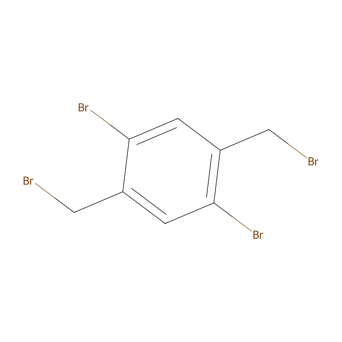 1,4-Dibromo-2,5-bis(bromomethyl)benzene molecular structure, CAS 35335-16-1