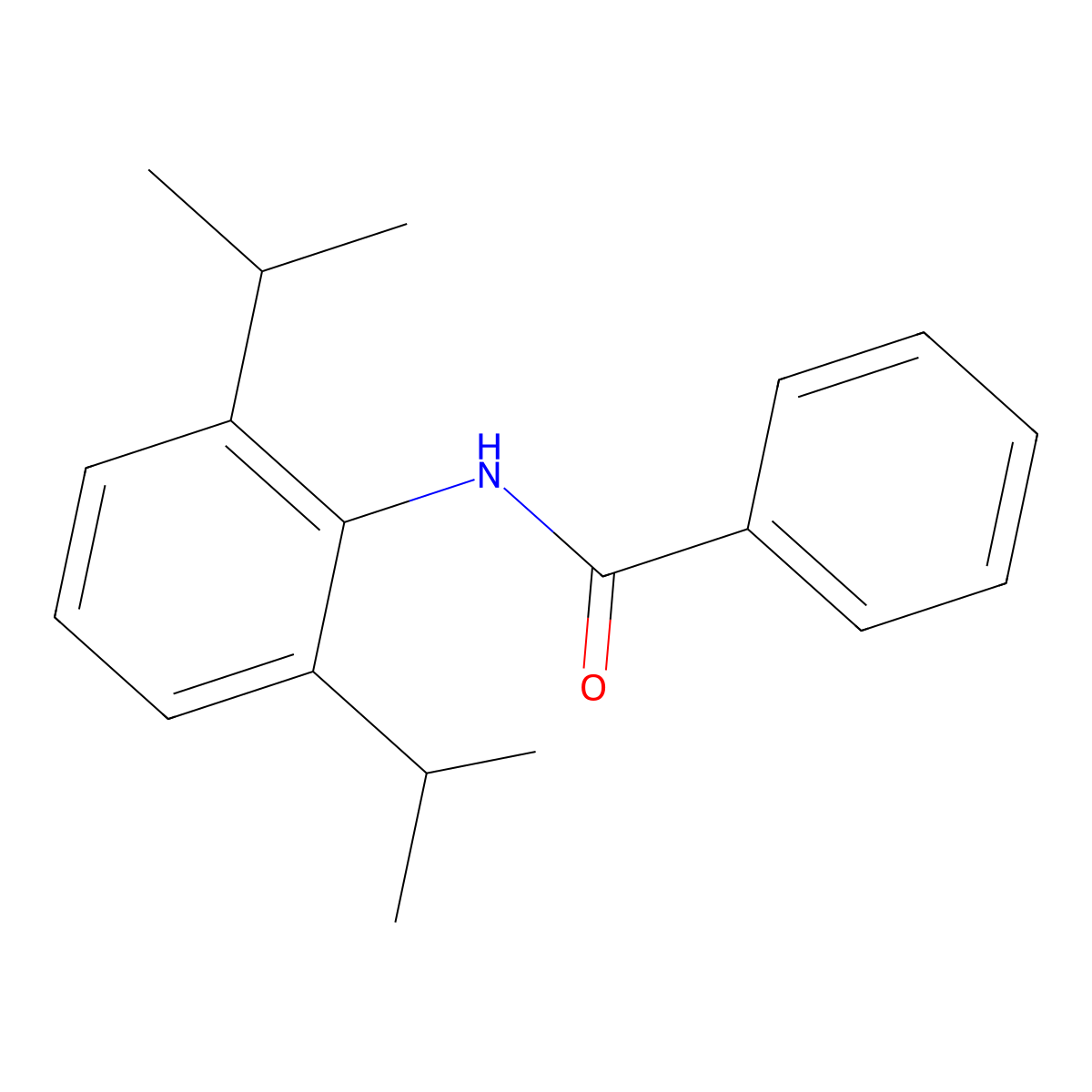 N-(2,6-di(propan-2-yl)phenyl)benzamide molecular structure, CAS 35336-02-8