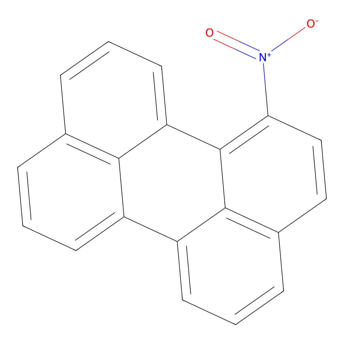 1-Nitroperylene molecular structure, CAS 35337-20-3