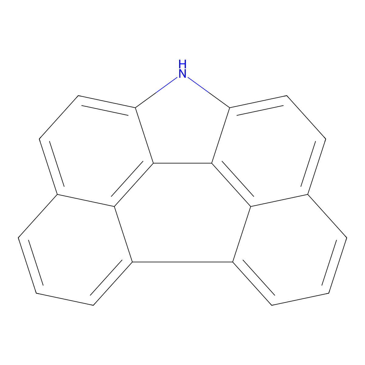 1H-Phenanthro[1,10,9,8-cdefg]carbazole molecular structure, CAS 35337-22-5