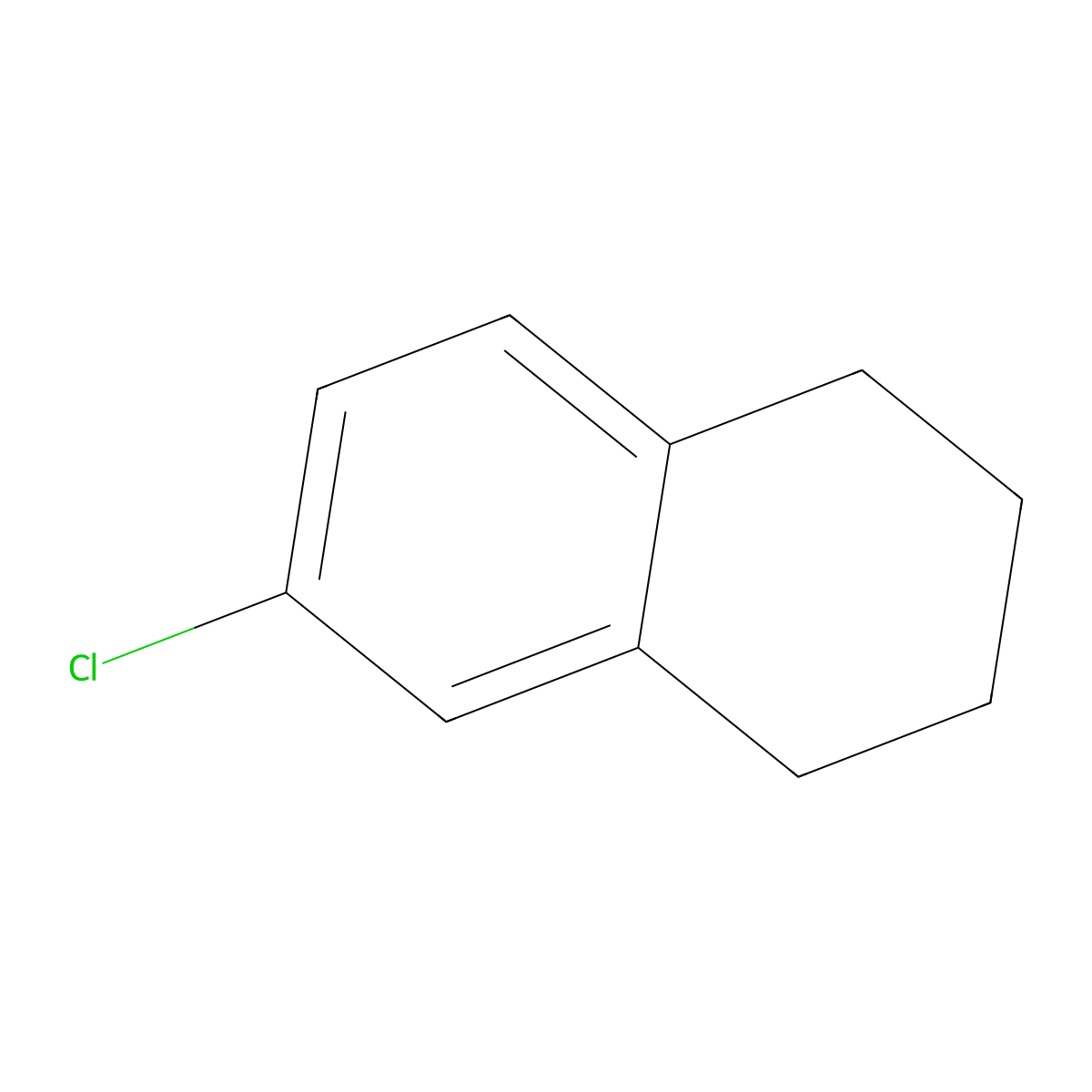 6-Chloro-1,2,3,4-tetrahydronaphthalene molecular structure, CAS 35337-44-1
