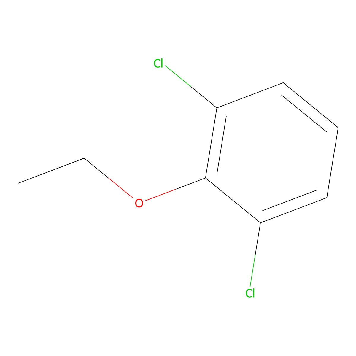 1,3-Dichloro-2-ethoxybenzene molecular structure, CAS 35338-27-3