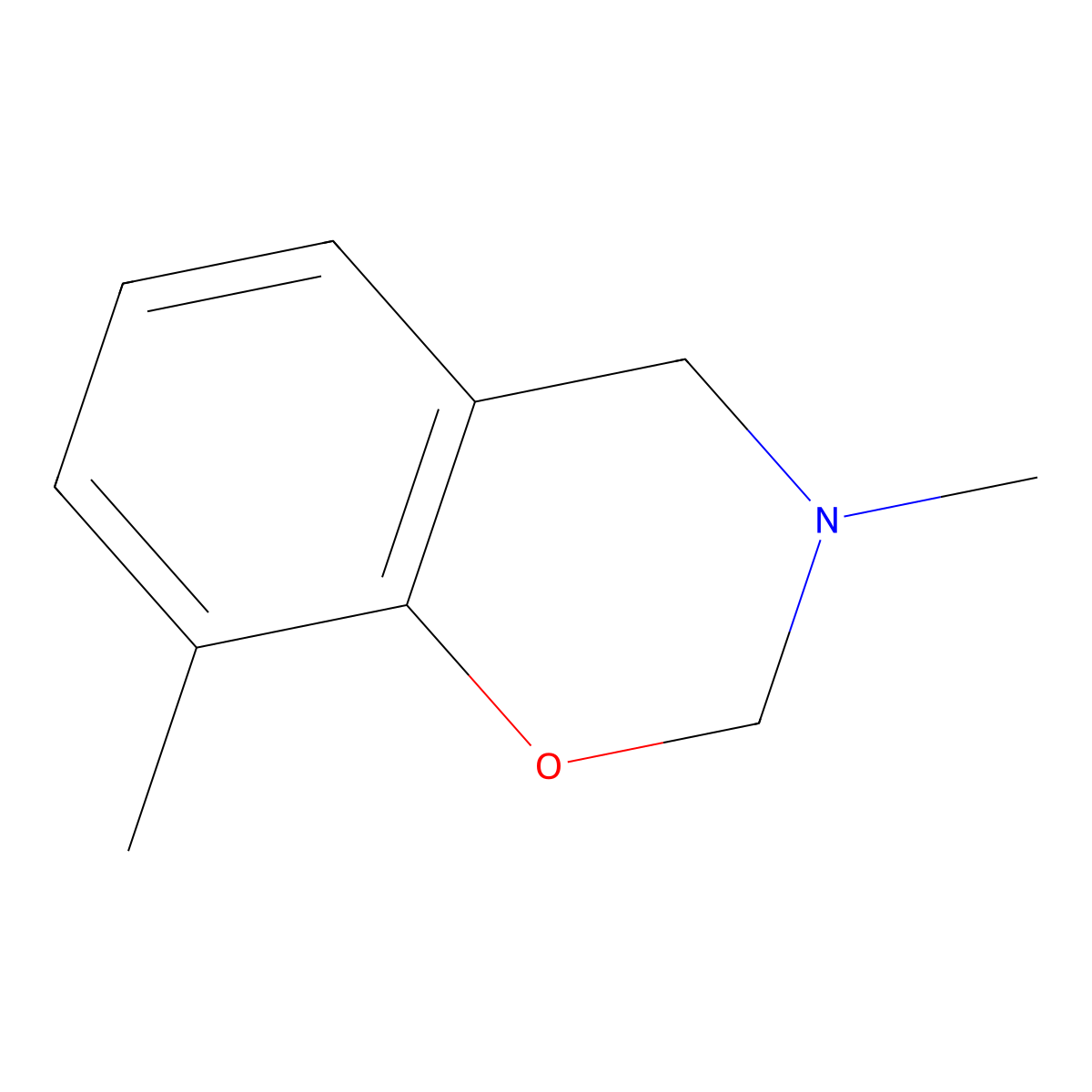 3,8-Dimethyl-3,4-dihydro-2H-1,3-benzoxazine molecular structure, CAS 3534-32-5