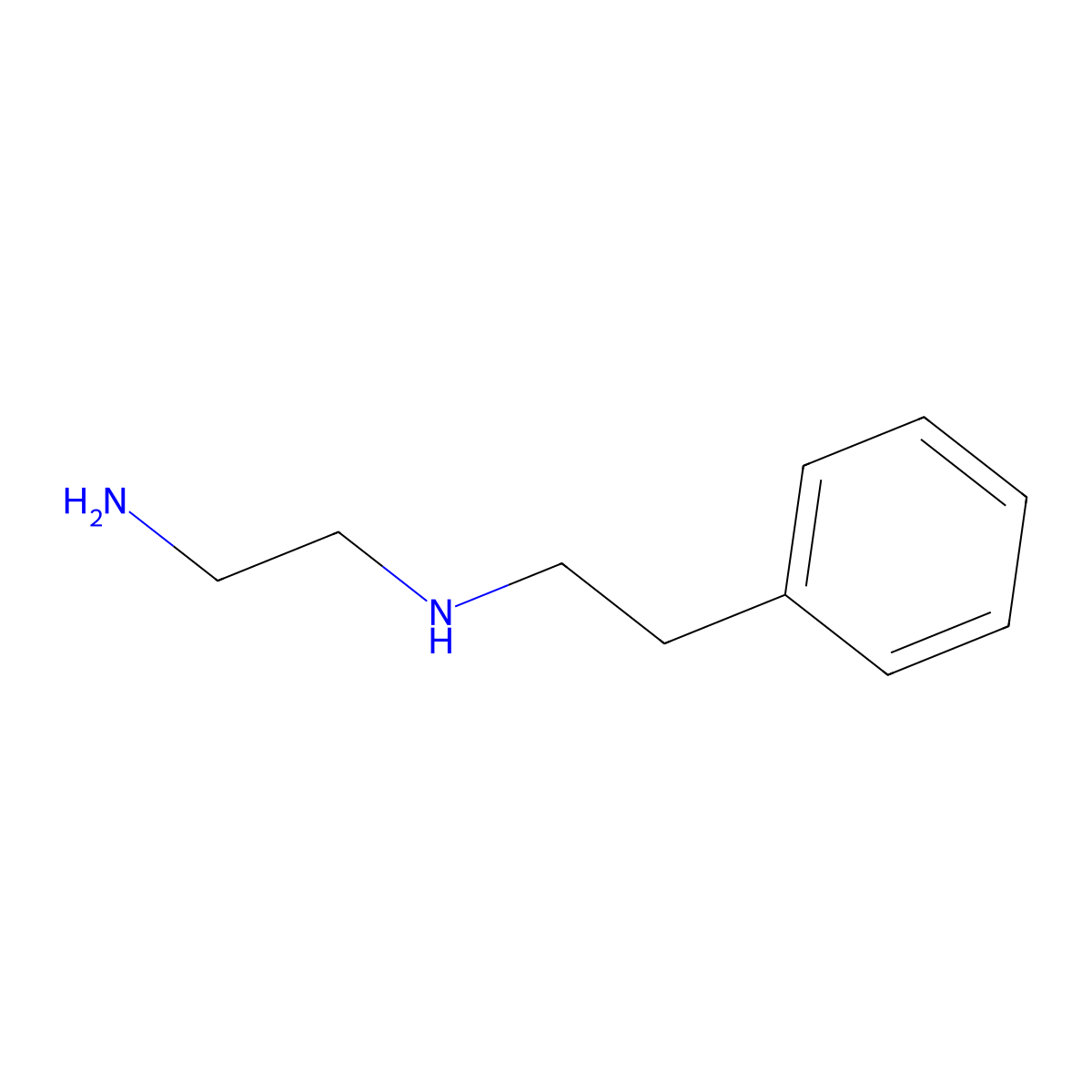 N-Phenethylethane-1,2-diamine molecular structure, CAS 3534-99-4