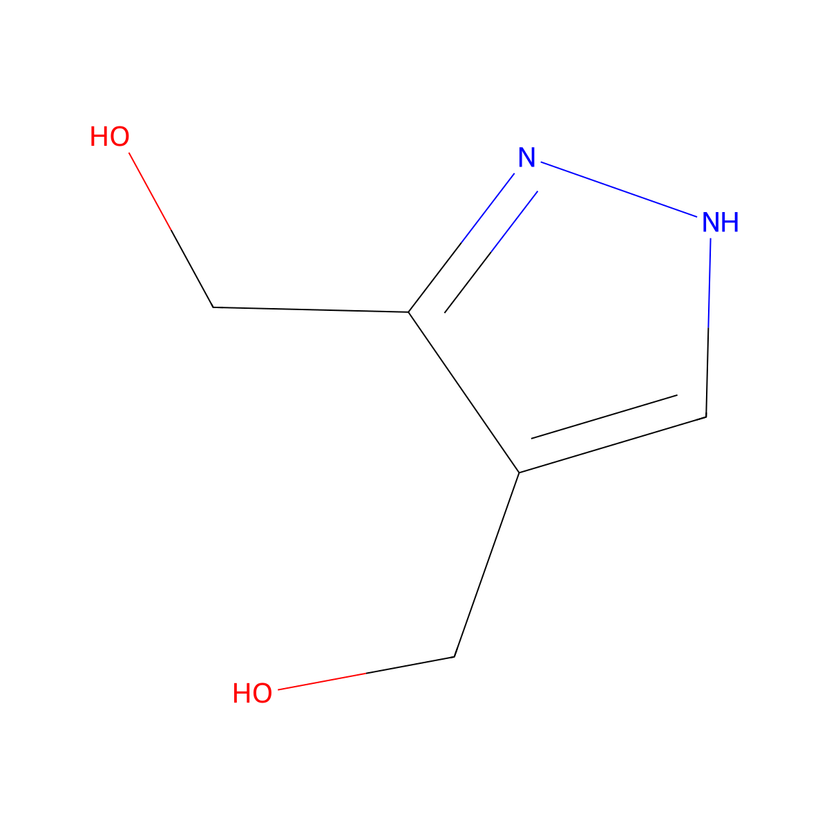 (1H-Pyrazole-4,5-diyl)dimethanol molecular structure, CAS 35344-98-0