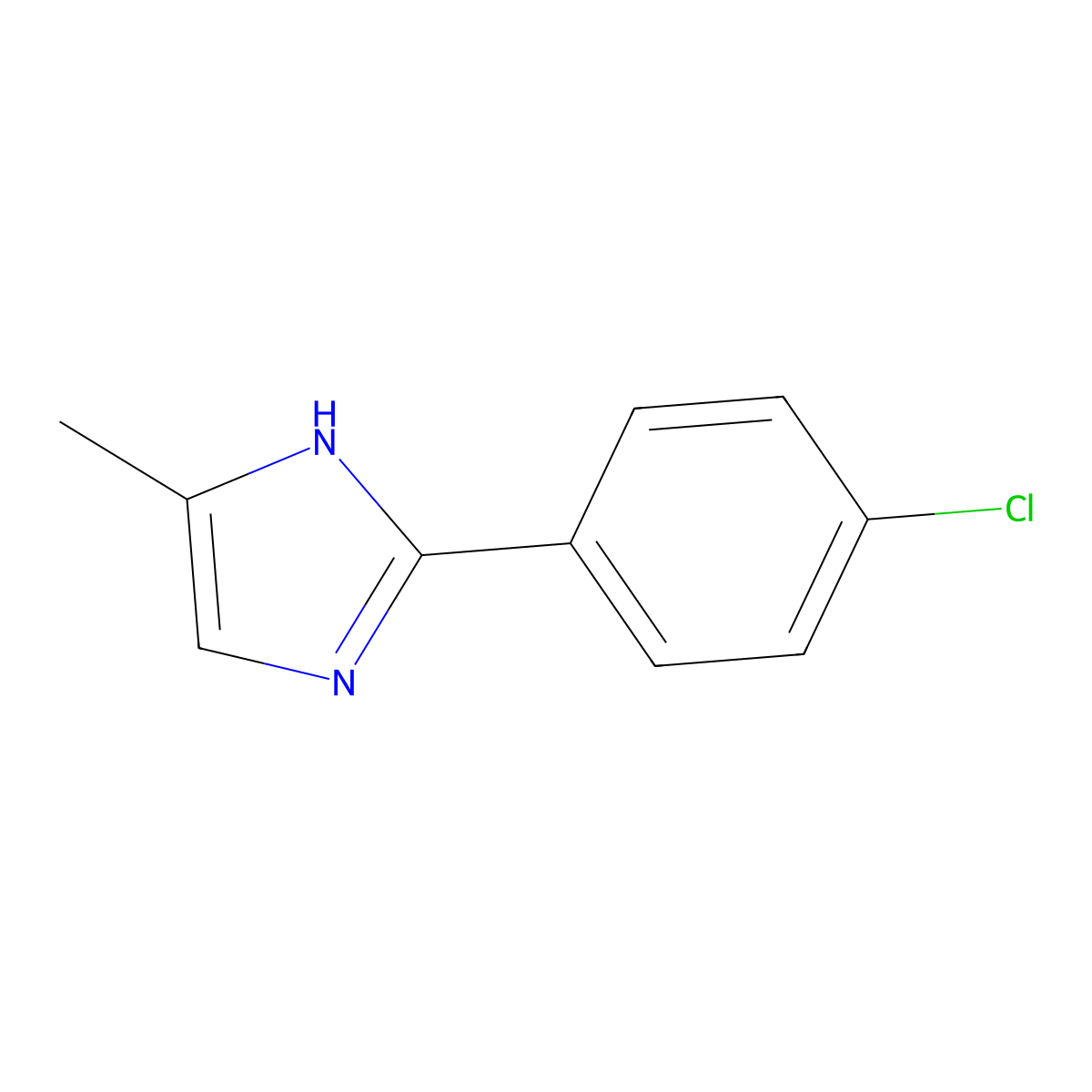 2-(4-Chlorophenyl)-5-methyl-1h-imidazole molecular structure, CAS 35345-09-6