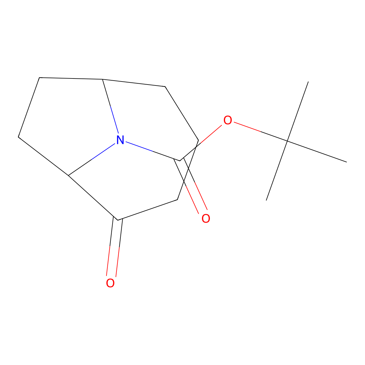 Tert-butyl 2-oxo-9-azabicyclo[4.2.1]nonane-9-carboxylate molecular structure, CAS 353461-15-1