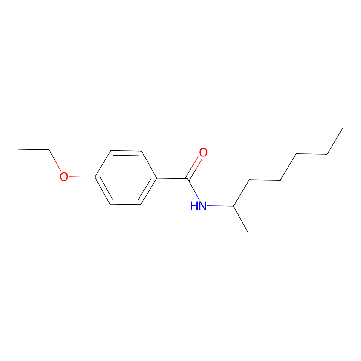 4-Ethoxy-N-(1-methylhexyl)benzamide molecular structure, CAS 353467-43-3