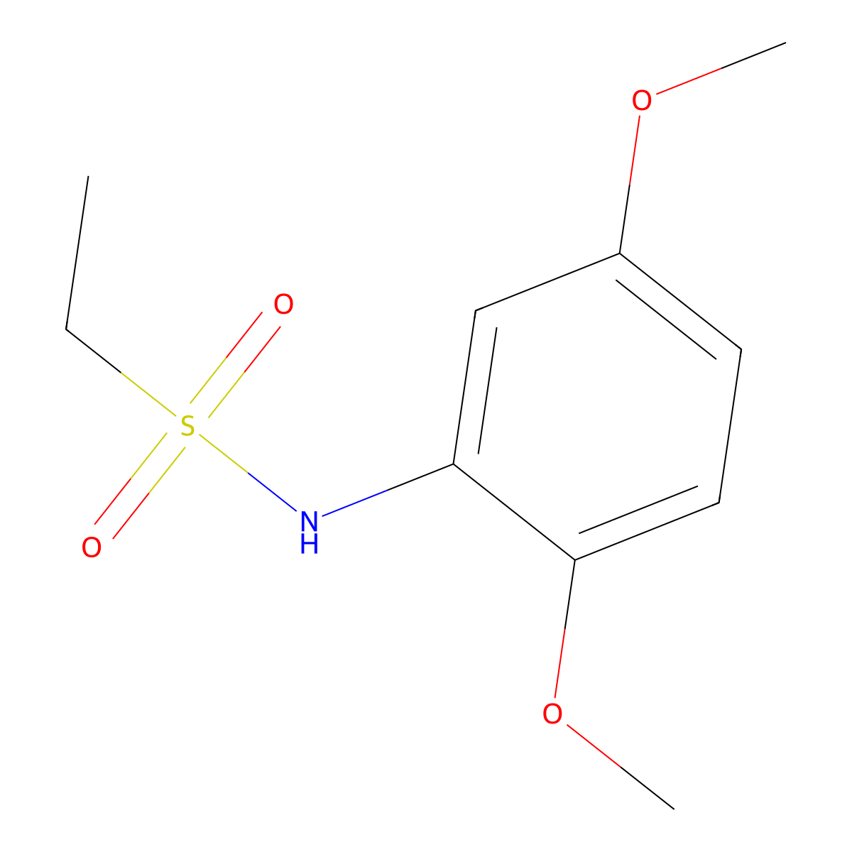 N-(2,5-Dimethoxyphenyl)ethanesulfonamide molecular structure, CAS 353467-83-1