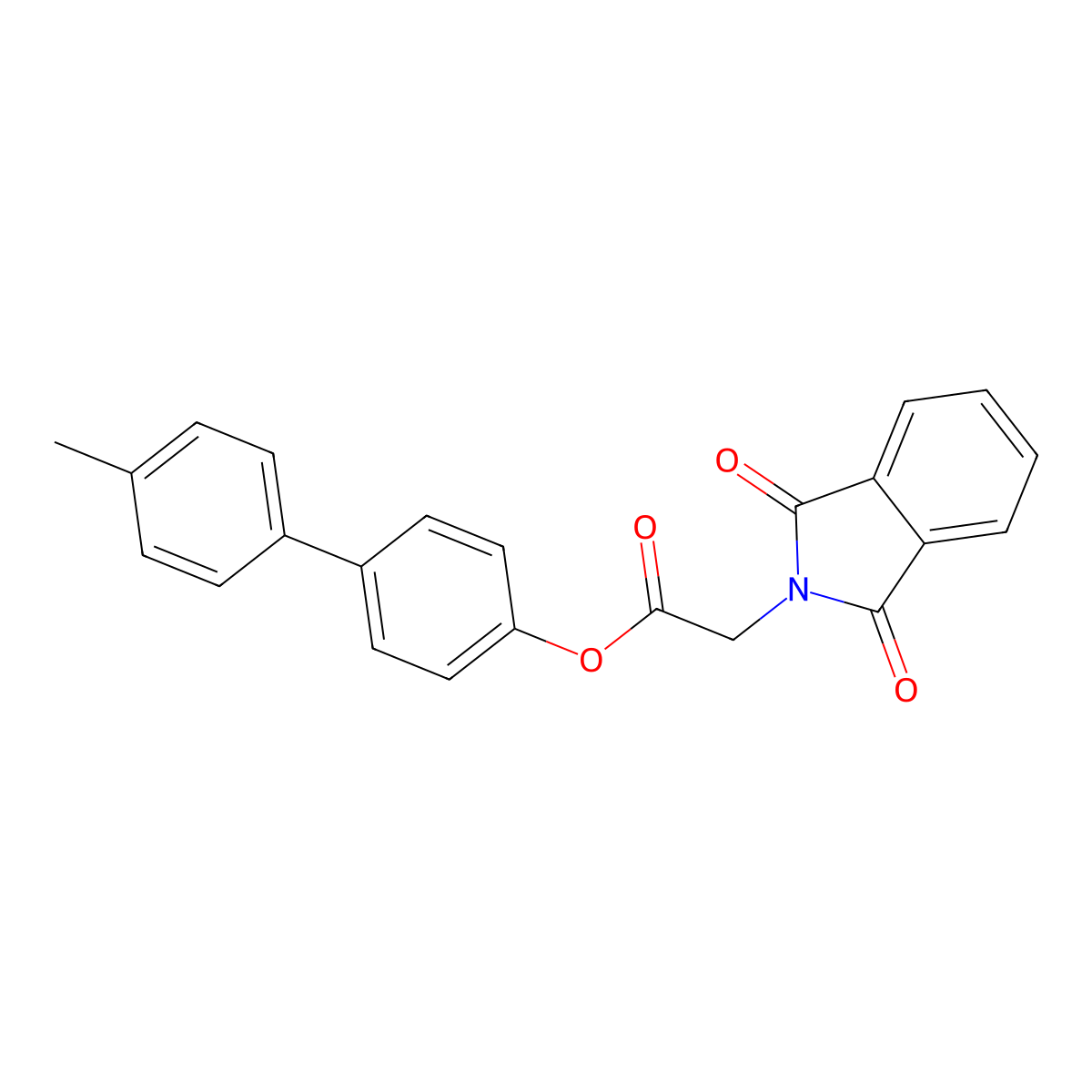 [4-(4-Methylphenyl)phenyl] 2-(1,3-dioxoisoindol-2-yl)acetate molecular structure, CAS 353468-04-9