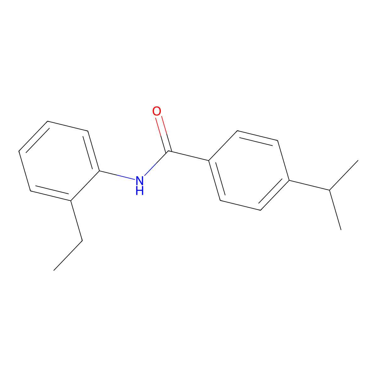 N-(2-ethylphenyl)-4-isopropylbenzamide molecular structure, CAS 353470-00-5