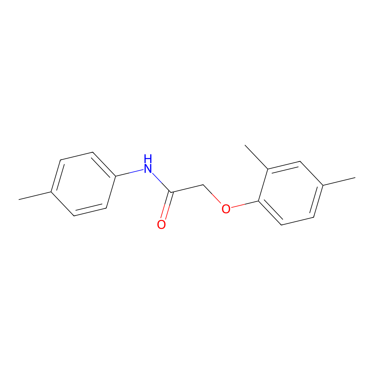 2-(2,4-dimethylphenoxy)-N-(4-methylphenyl)acetamide molecular structure, CAS 353472-55-6