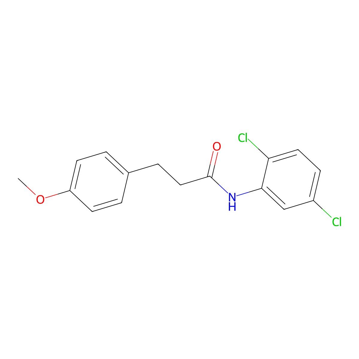 N-(2,5-dichlorophenyl)-3-(4-methoxyphenyl)propanamide molecular structure, CAS 353472-75-0