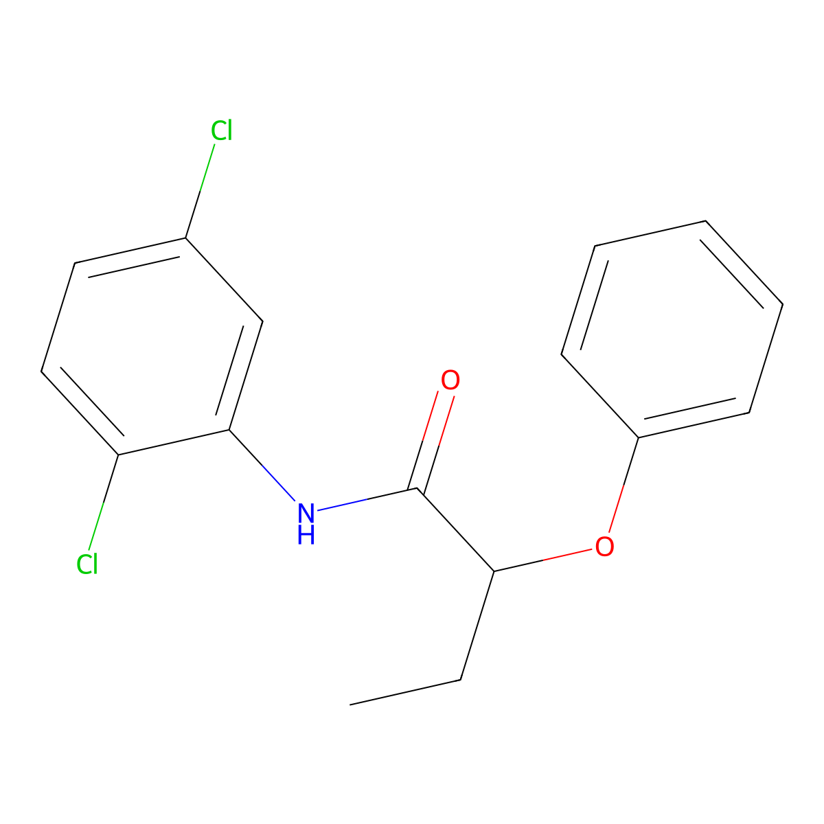 N-(2,5-dichlorophenyl)-2-phenoxybutanamide molecular structure, CAS 353473-79-7