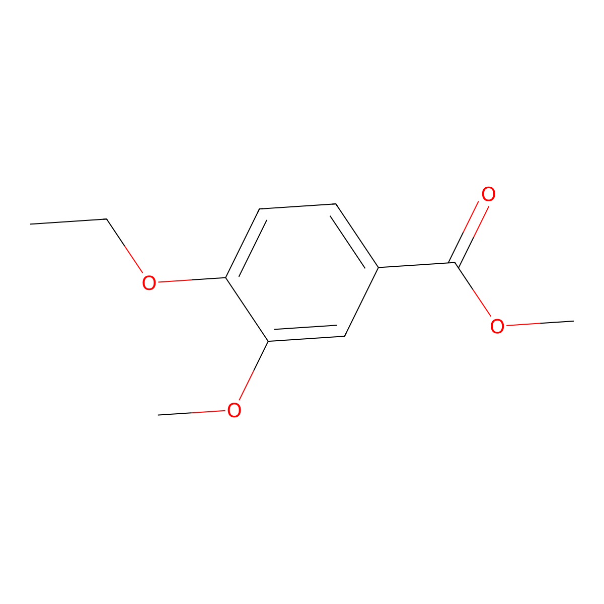 Methyl 4-ethoxy-3-methoxybenzoate molecular structure, CAS 3535-24-8