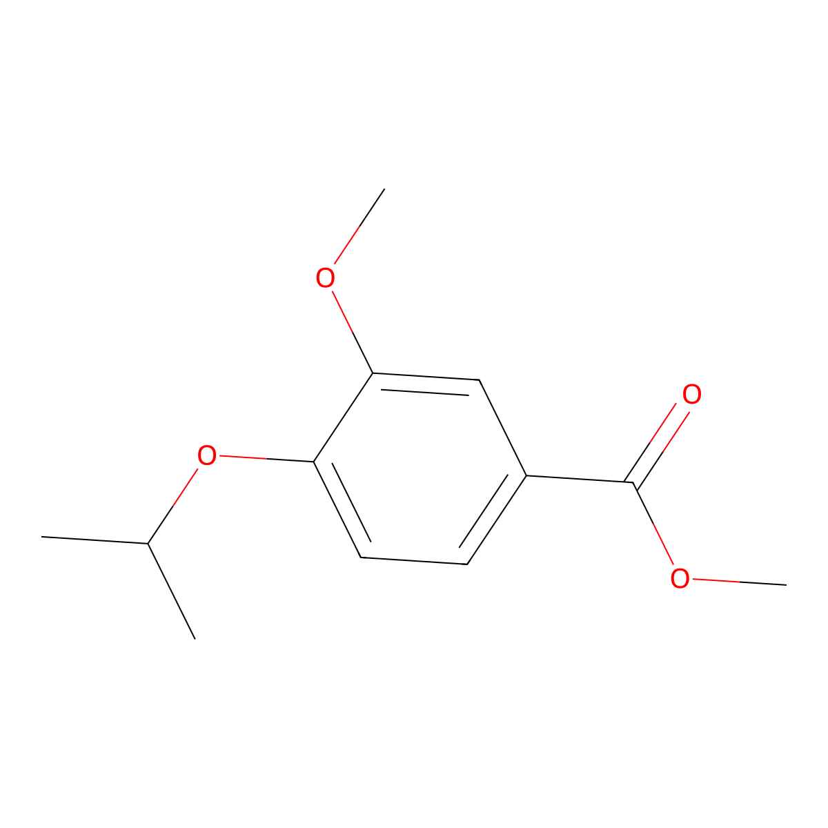 Methyl 4-isopropoxy-3-methoxybenzoate molecular structure, CAS 3535-27-1