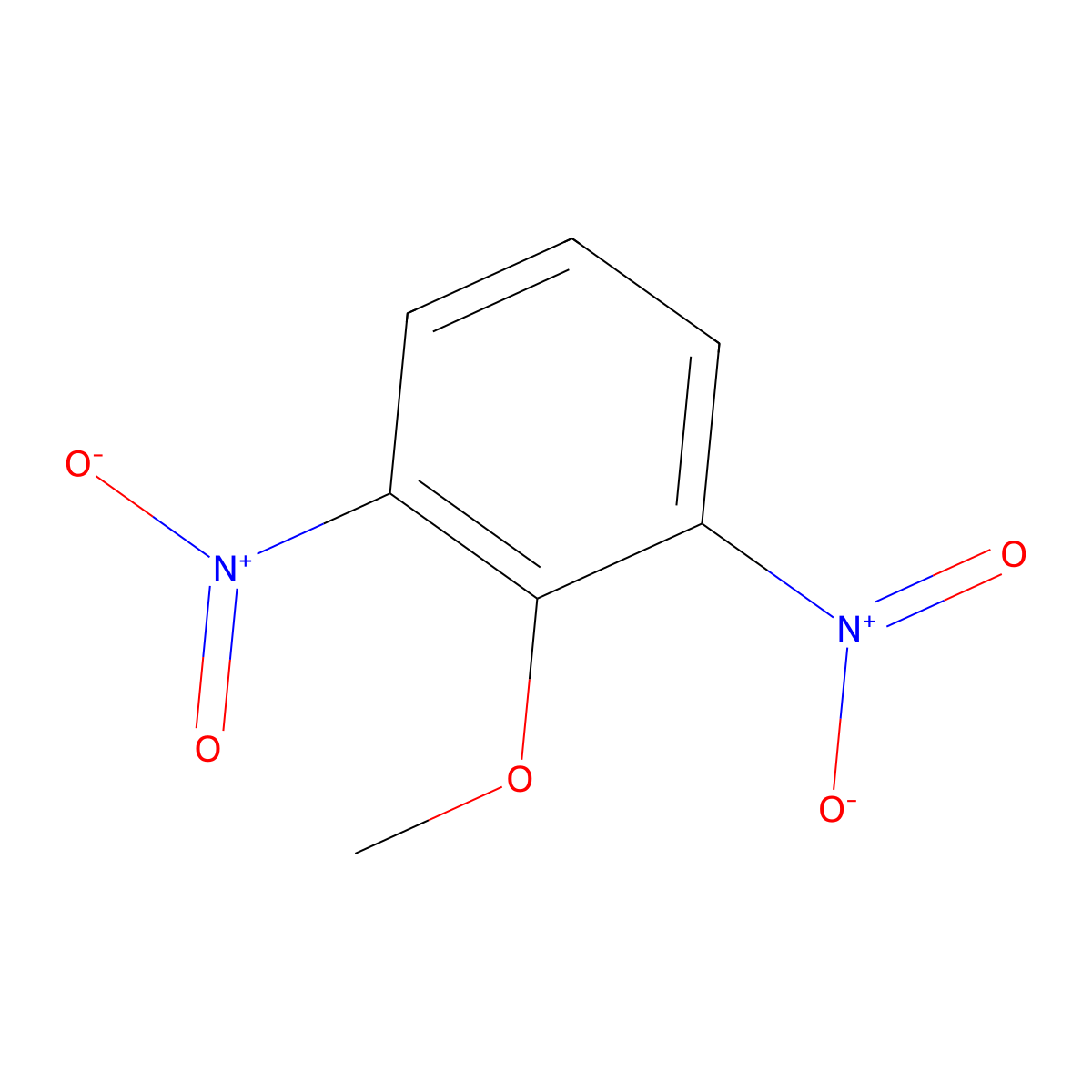 2,6-Dinitrophenyl methyl ether molecular structure, CAS 3535-67-9