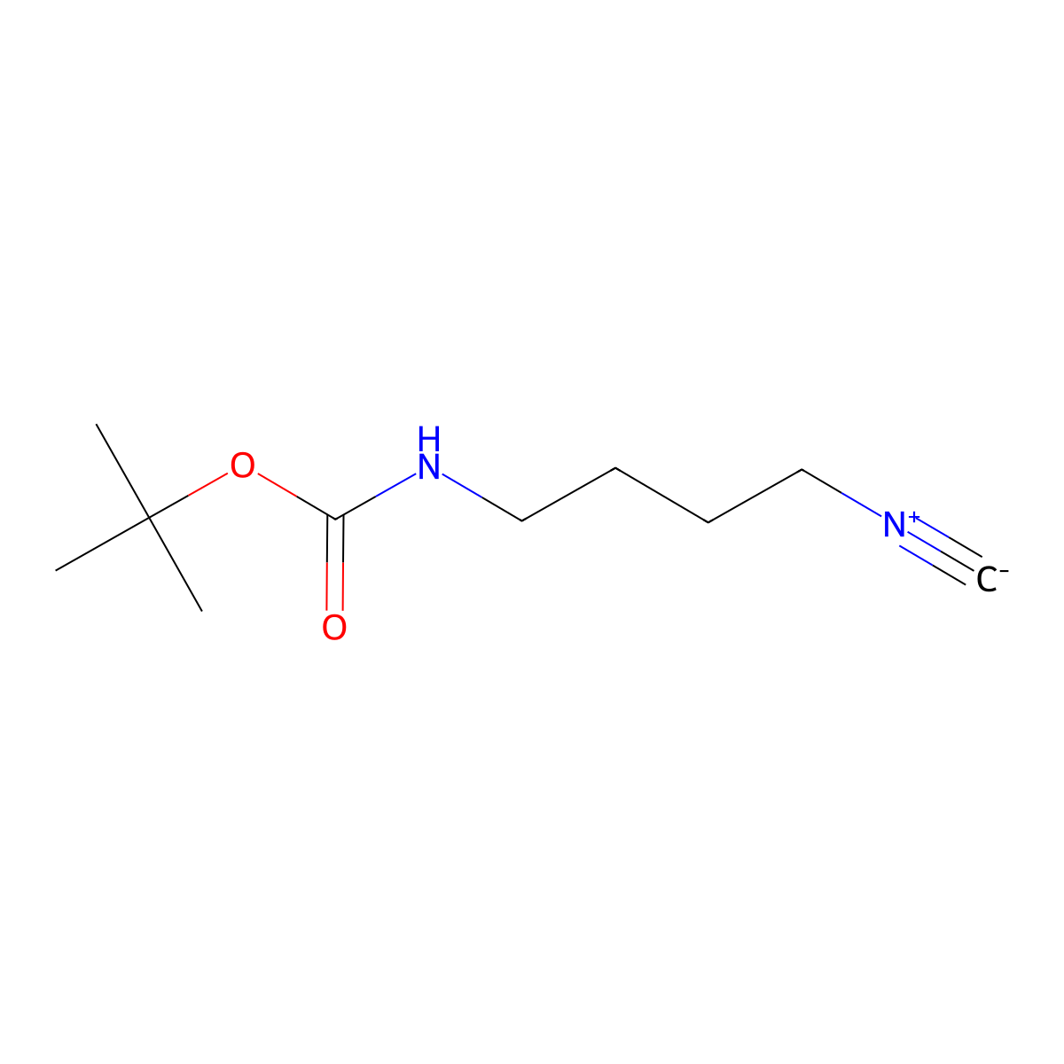 tert-butyl N-(4-isocyanobutyl)carbamate molecular structure, CAS 353505-05-2