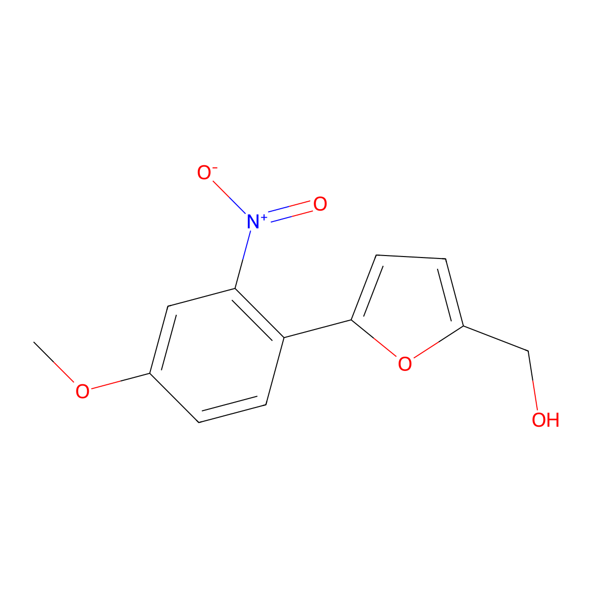 [5-(4-Methoxy-2-nitrophenyl)furan-2-yl]methanol molecular structure, CAS 353509-29-2
