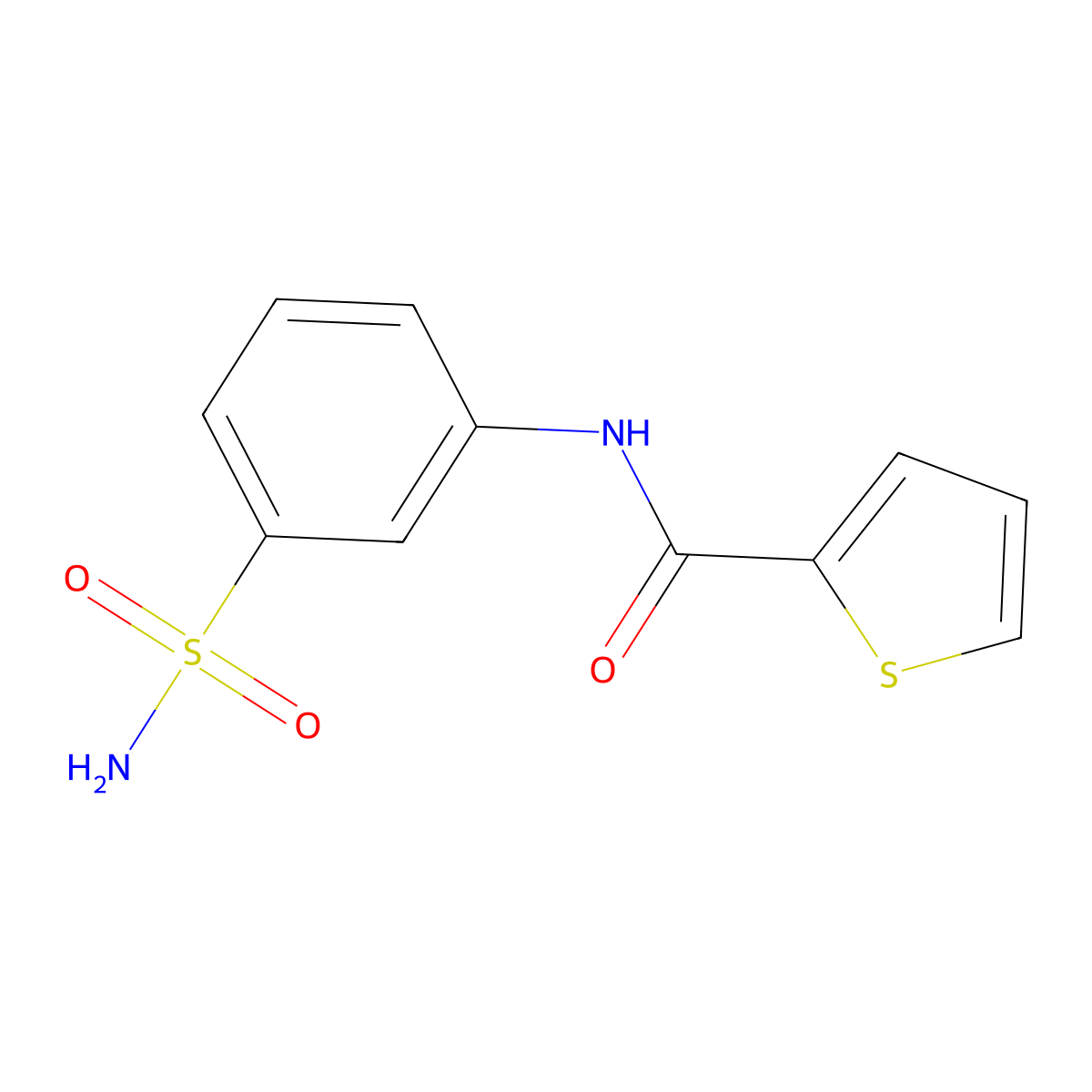 N-(3-sulfamoylphenyl)thiophene-2-carboxamide molecular structure, CAS 353509-96-3