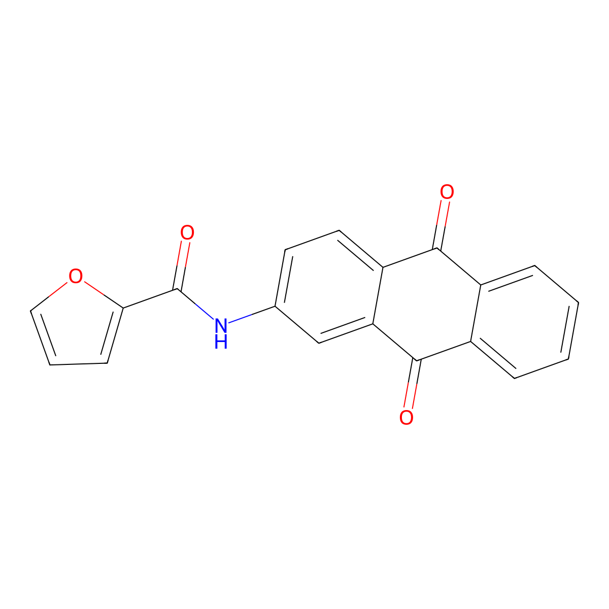 N-(9,10-dioxo-9,10-dihydroanthracen-2-yl)furan-2-carboxamide molecular structure, CAS 353515-46-5