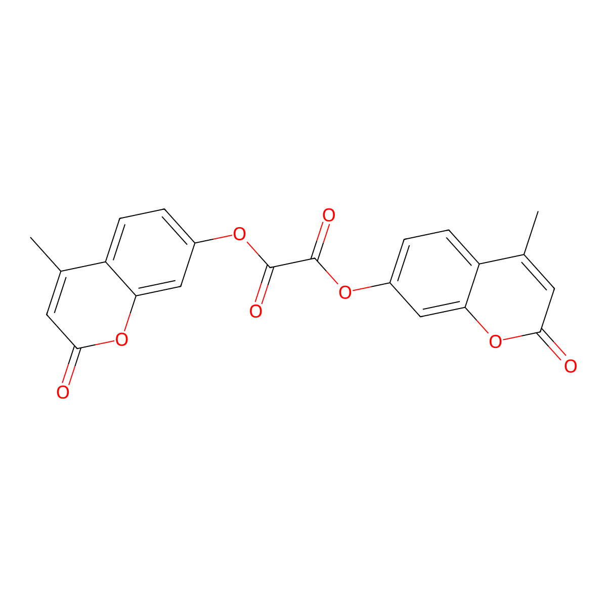 bis(4-methyl-2-oxo-2H-chromen-7-yl) oxalate molecular structure, CAS 353515-98-7